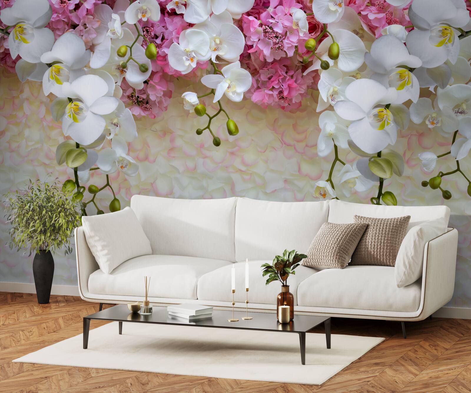 Fototapeta konáre rôznych orchideí idú dole