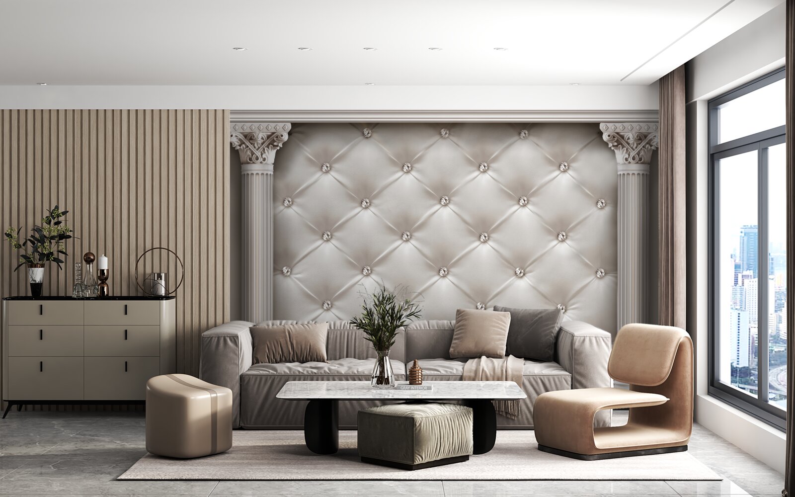 Fototapeta zaoblenia a ozdobné povrchové úpravy