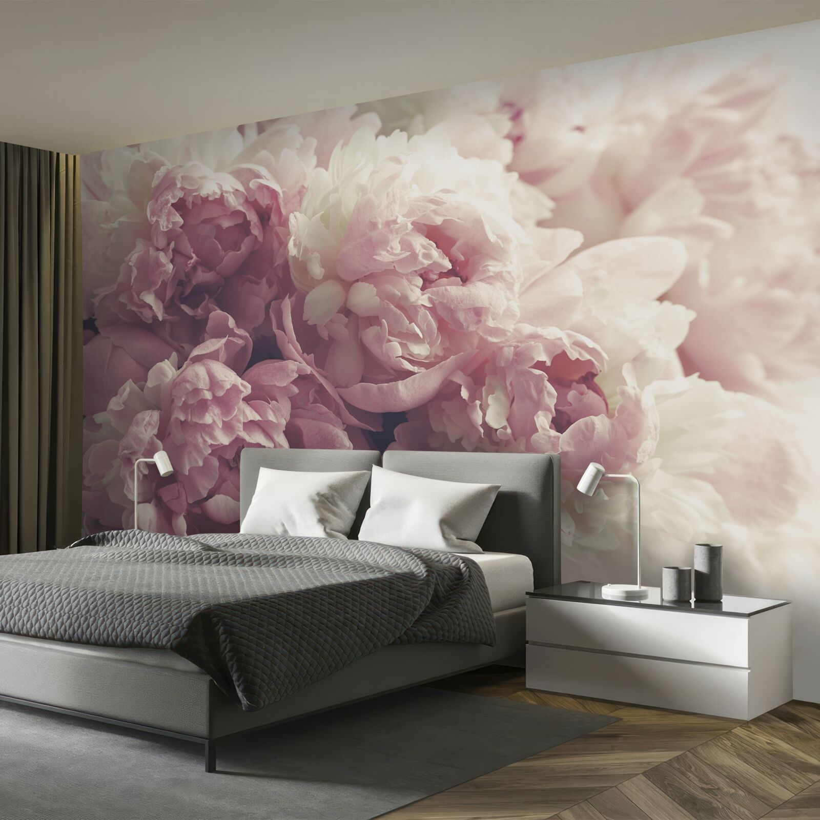 Fototapeta Oblúk ružových pivoniek