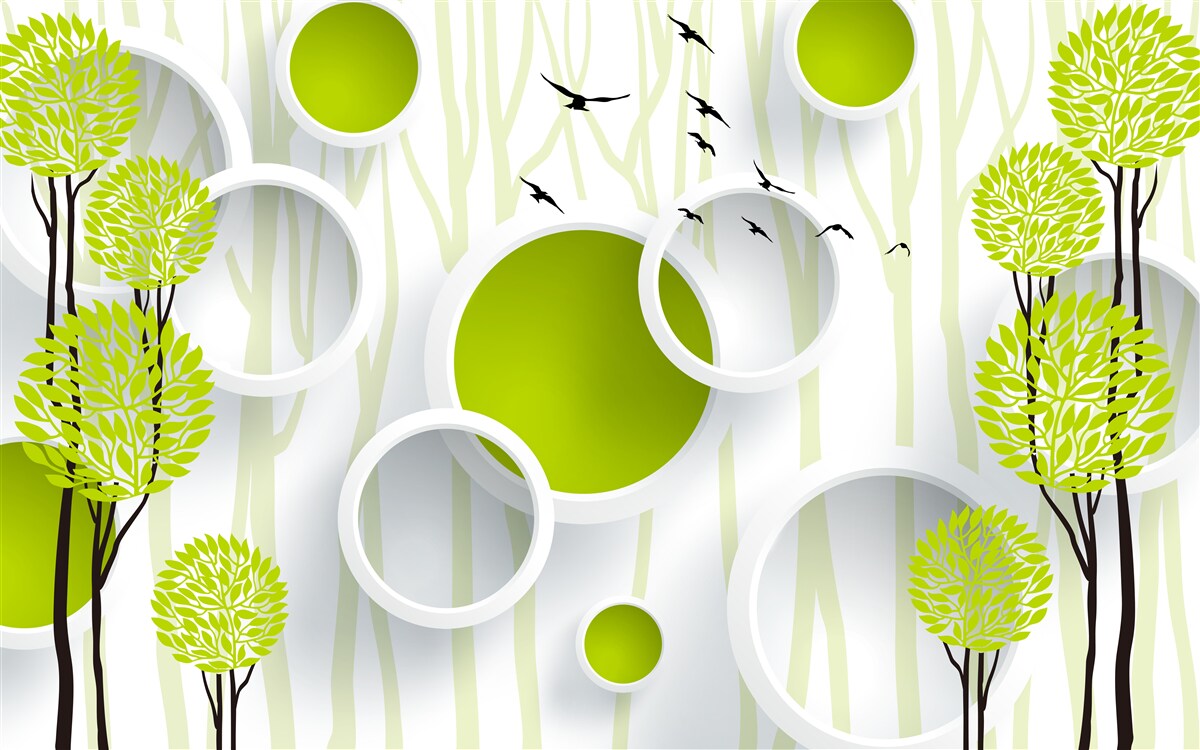 Fototapeta vtáky vítajú jar svojím zeleným kabátom