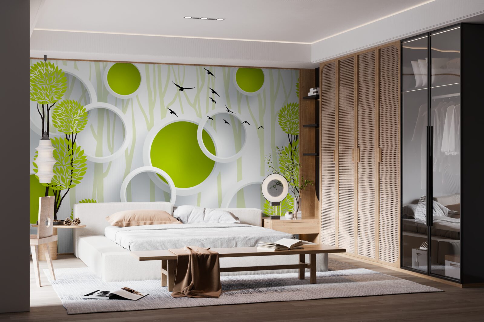 Fototapeta vtáky vítajú jar svojím zeleným kabátom