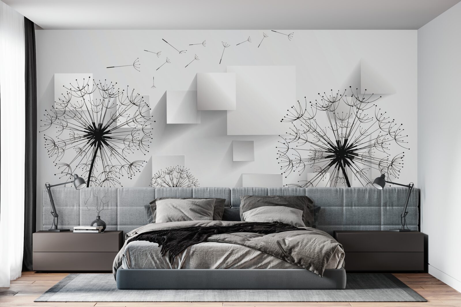 Fototapeta mäkký let kvetov púpavy