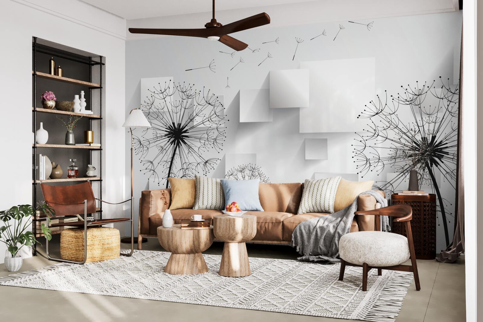 Fototapeta mäkký let kvetov púpavy