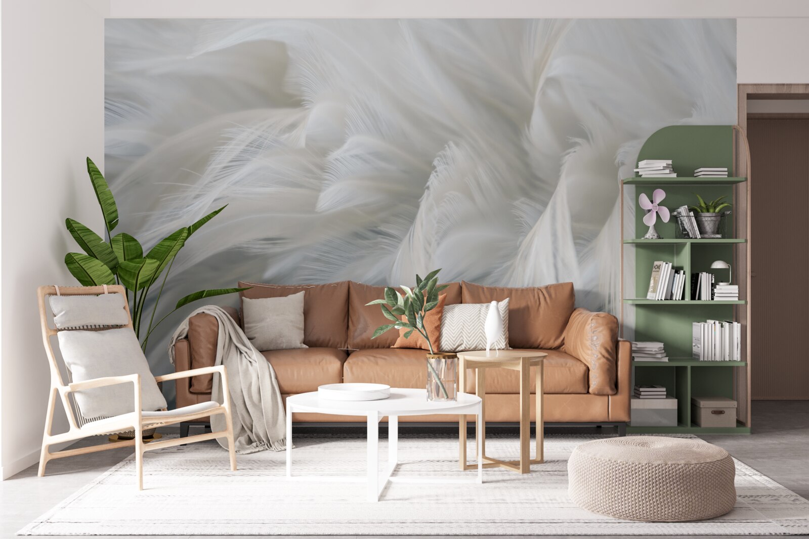 Fototapeta jemná kytica zo snehobielych pierok