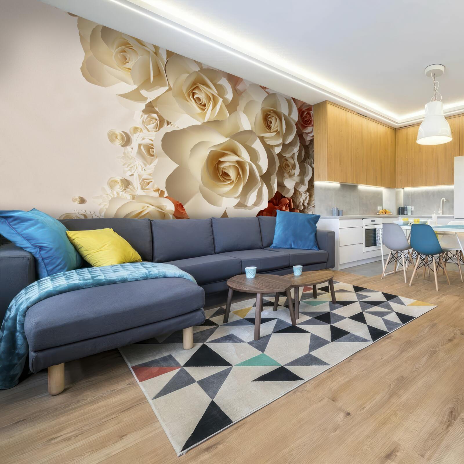 Fototapeta obrovské biele ruže