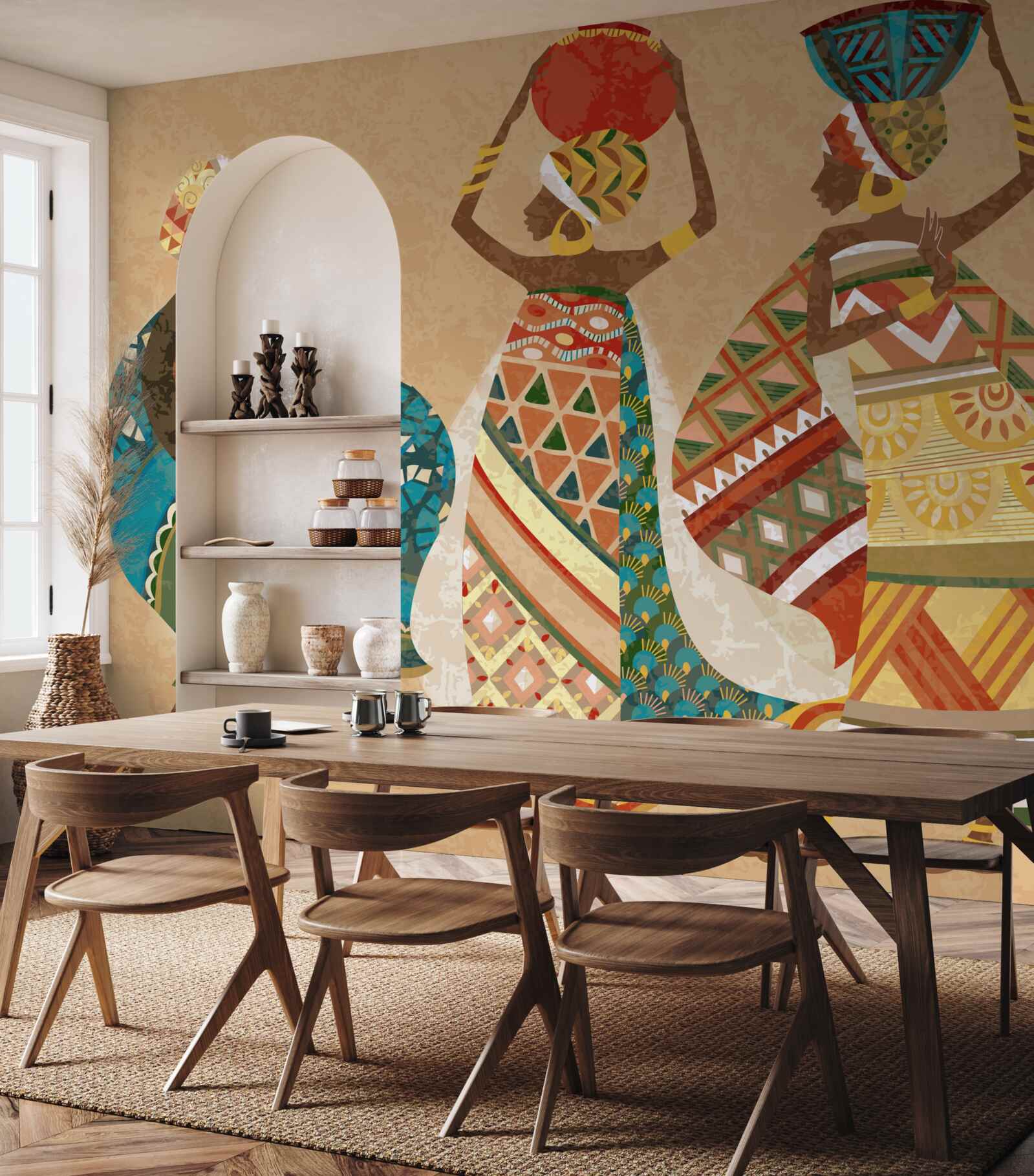 Fototapeta obrys obrazov afrických žien