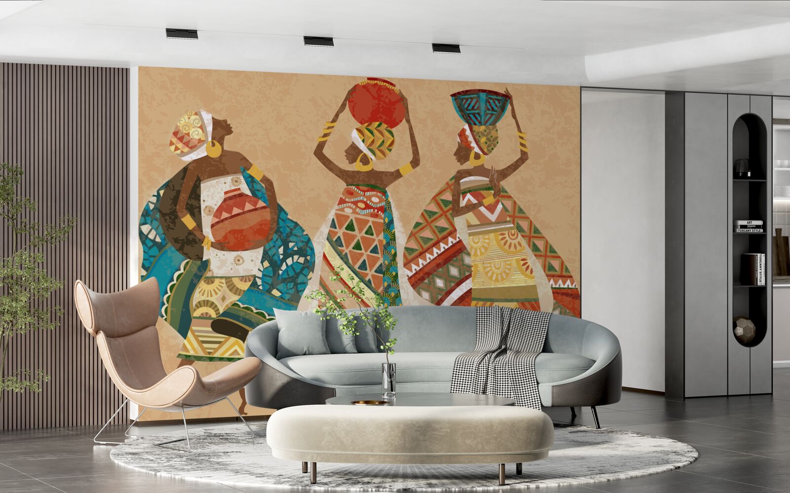 Fototapeta obrys obrazov afrických žien