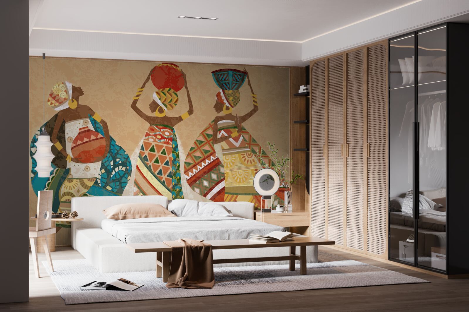 Fototapeta obrys obrazov afrických žien