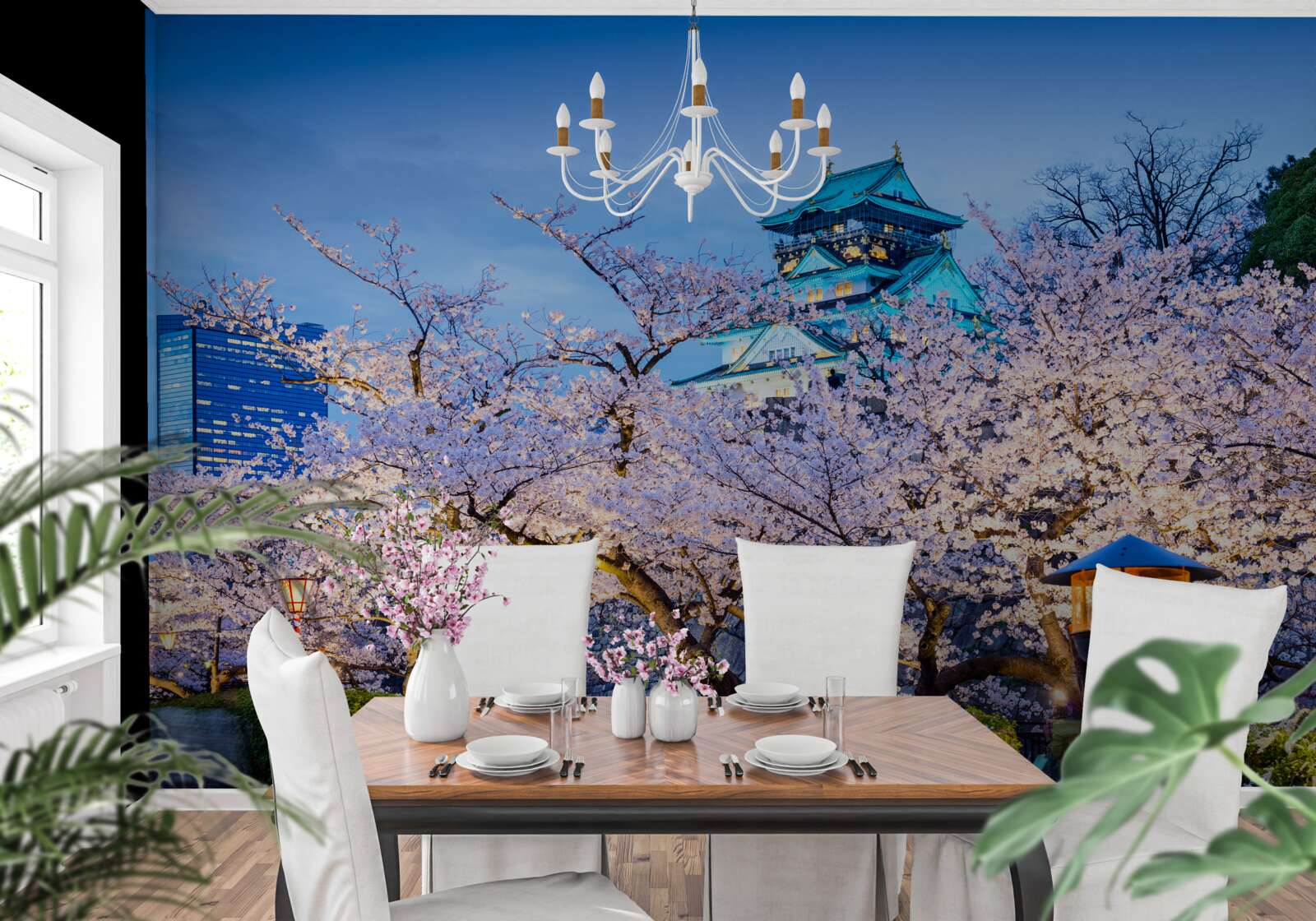 Fototapeta večerné čerešňové kvety