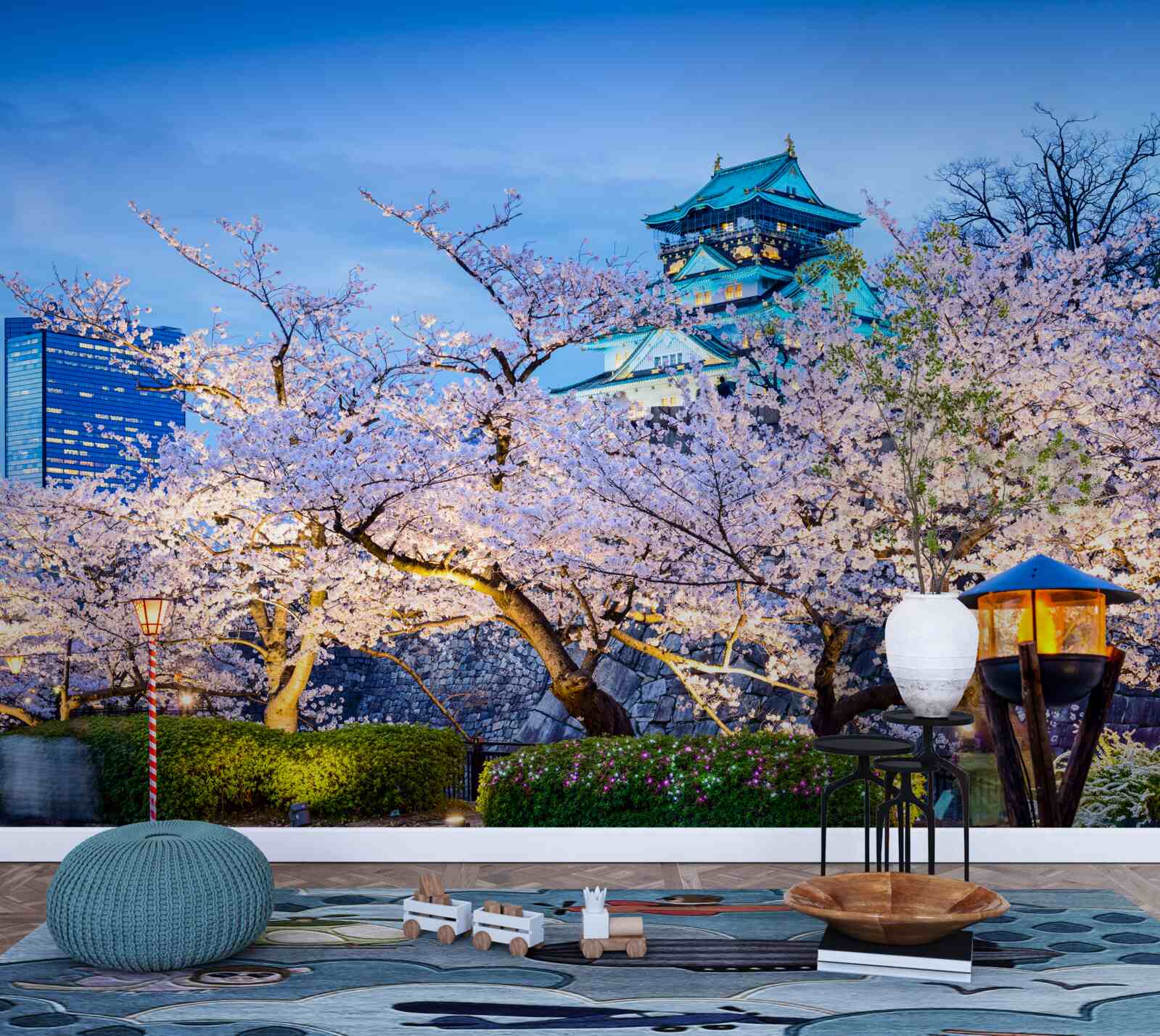 Fototapeta večerné čerešňové kvety