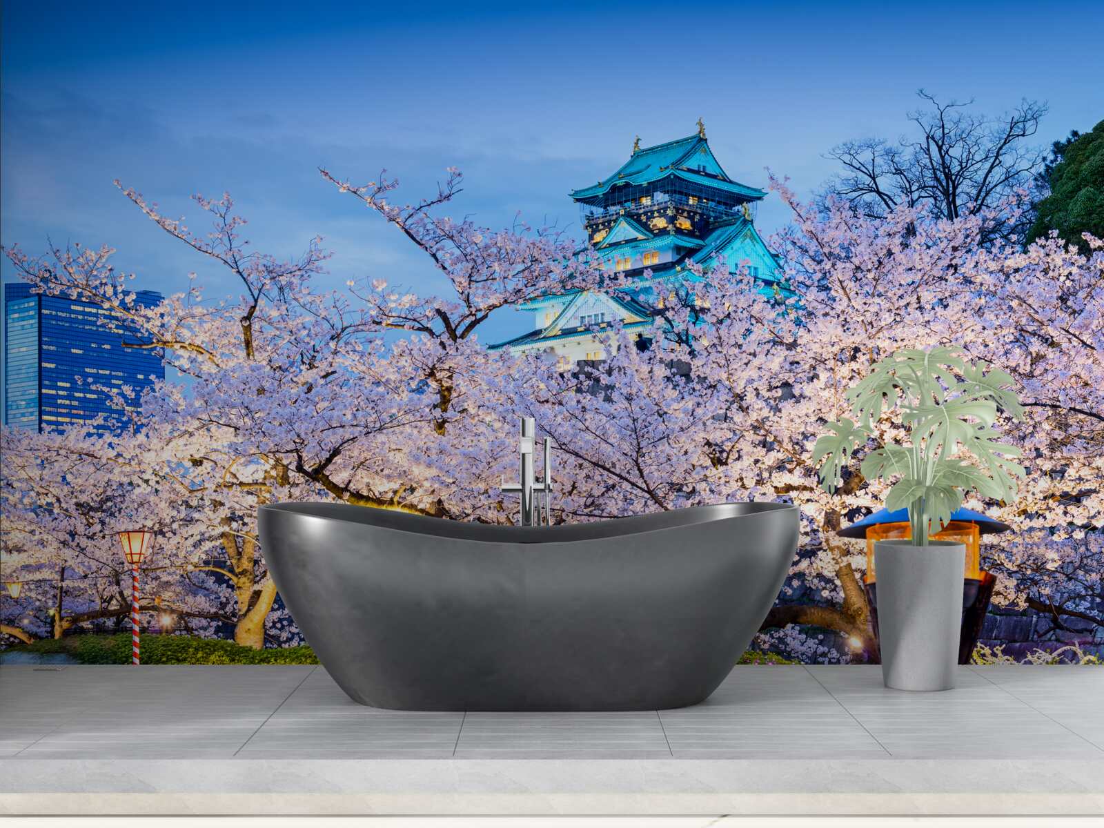 Fototapeta večerné čerešňové kvety