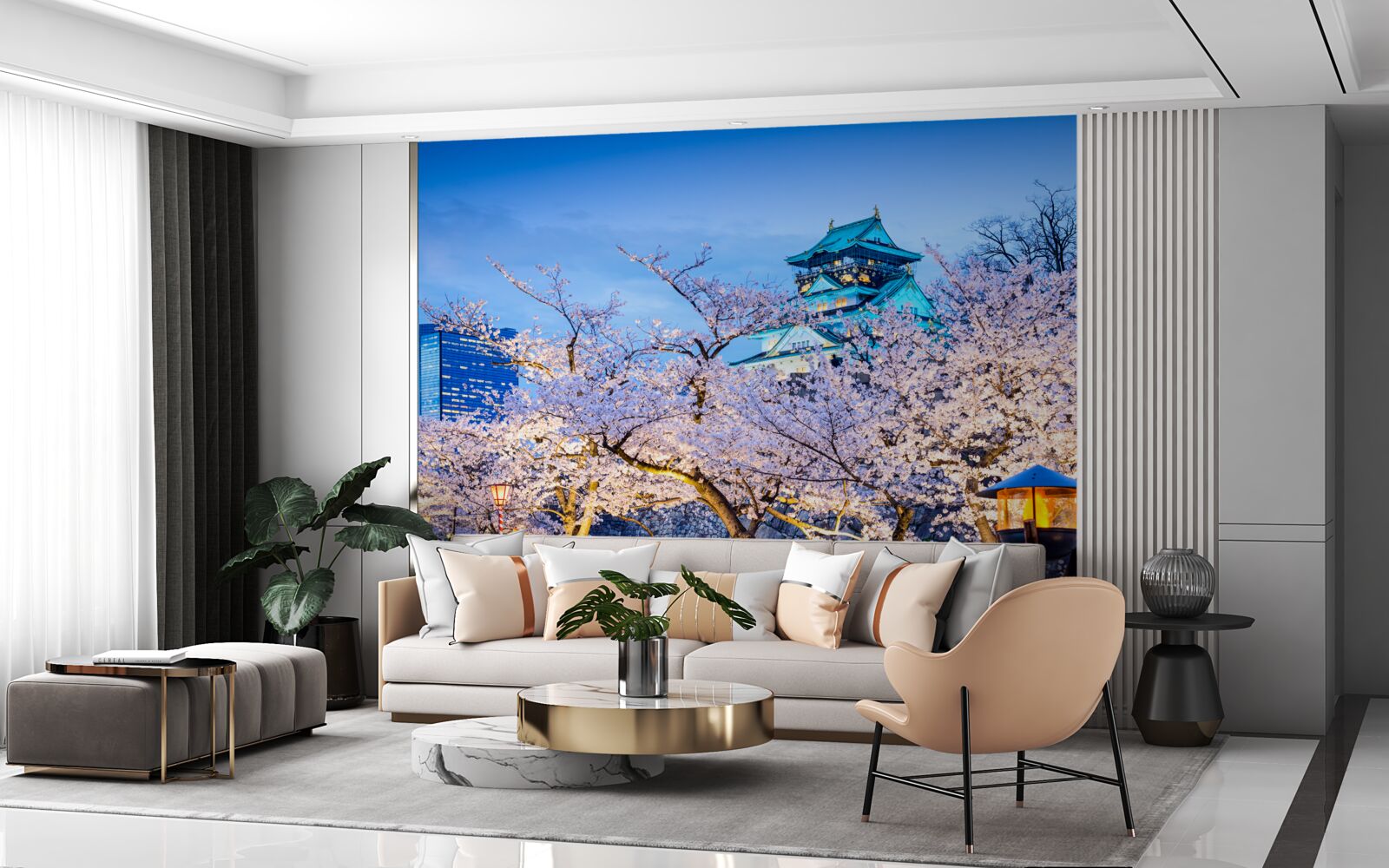 Fototapeta večerné čerešňové kvety