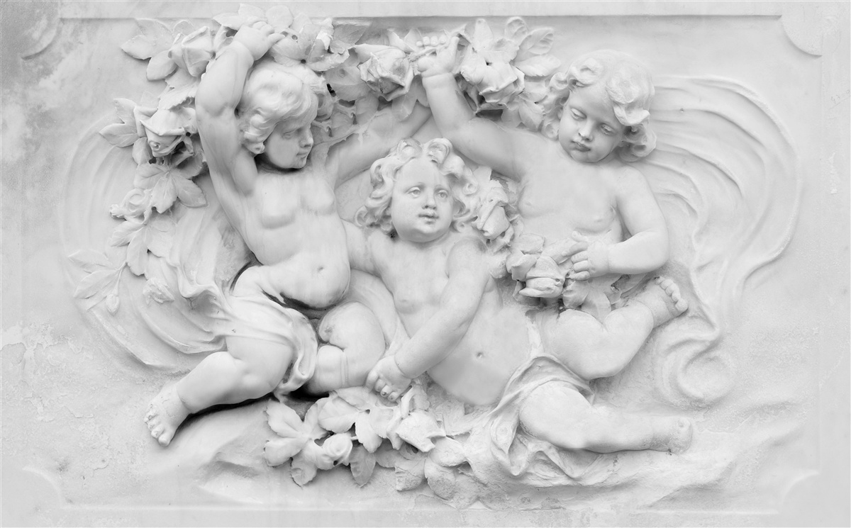 Fototapeta basreliéf je ihriskom pre anjelov