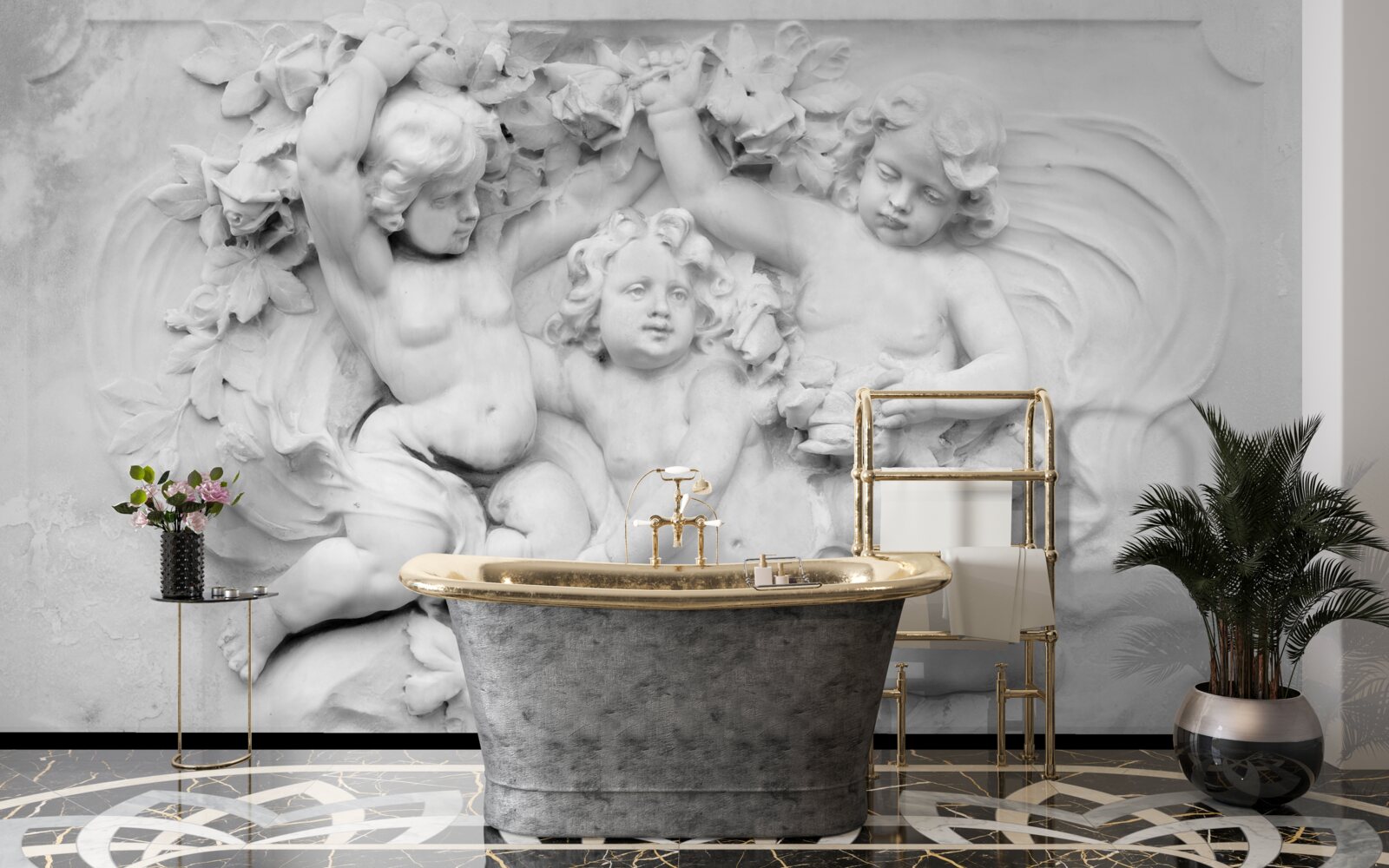 Fototapeta basreliéf je ihriskom pre anjelov