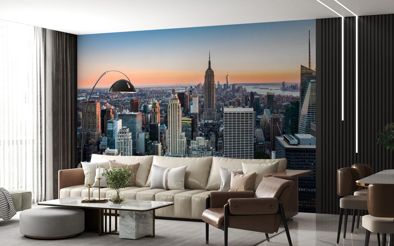 Fototapeta súmrak v hlbinách veľkého jablka