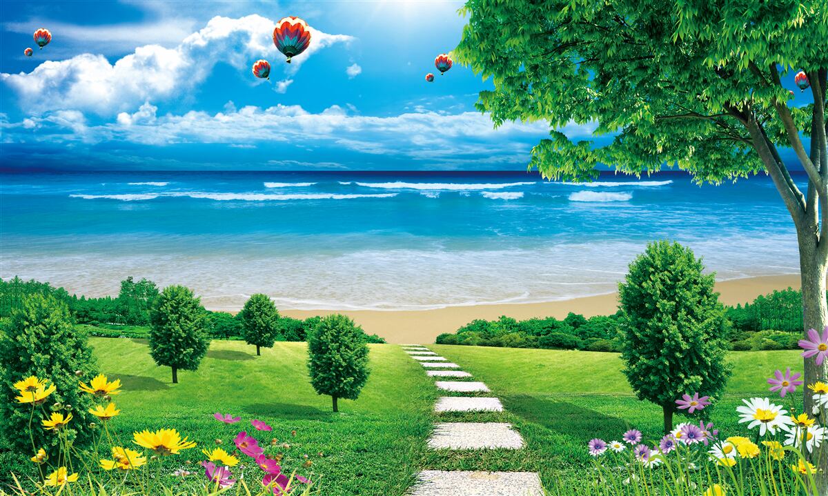 Fototapeta zelené morské lúky