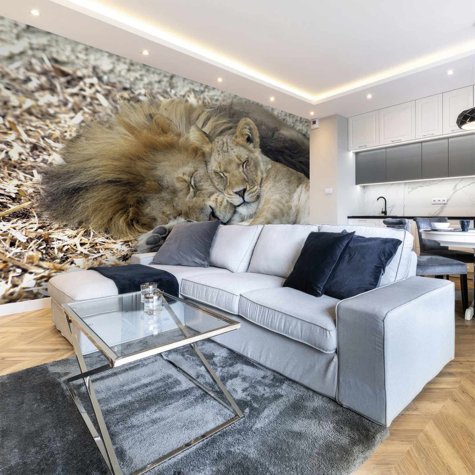 Fototapeta lev a levica tvoriaci manželský pár, sayat