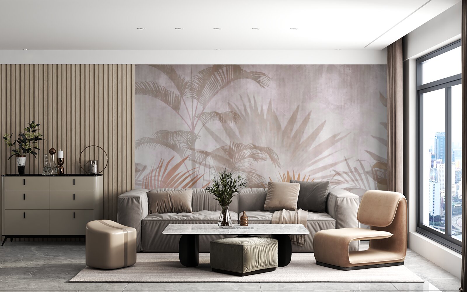 Fototapeta tropické rastliny s jemnosťou