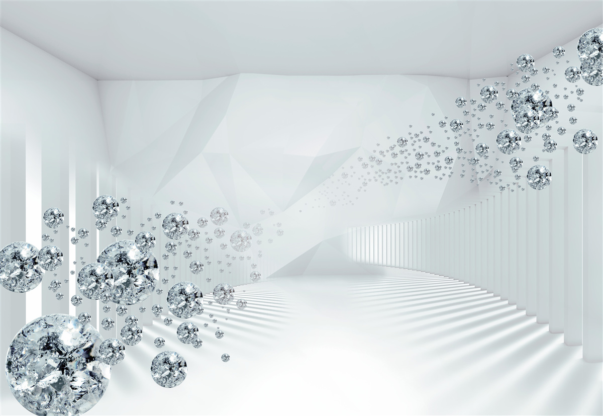 Fototapeta nerovný povrch a gule v abstrakcii