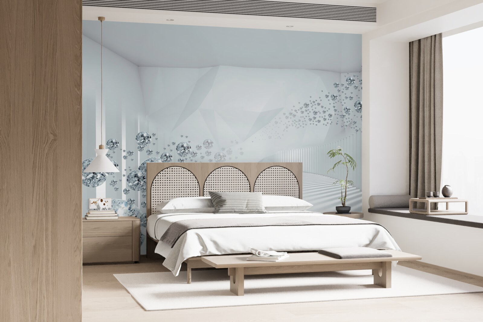 Fototapeta nerovný povrch a gule v abstrakcii