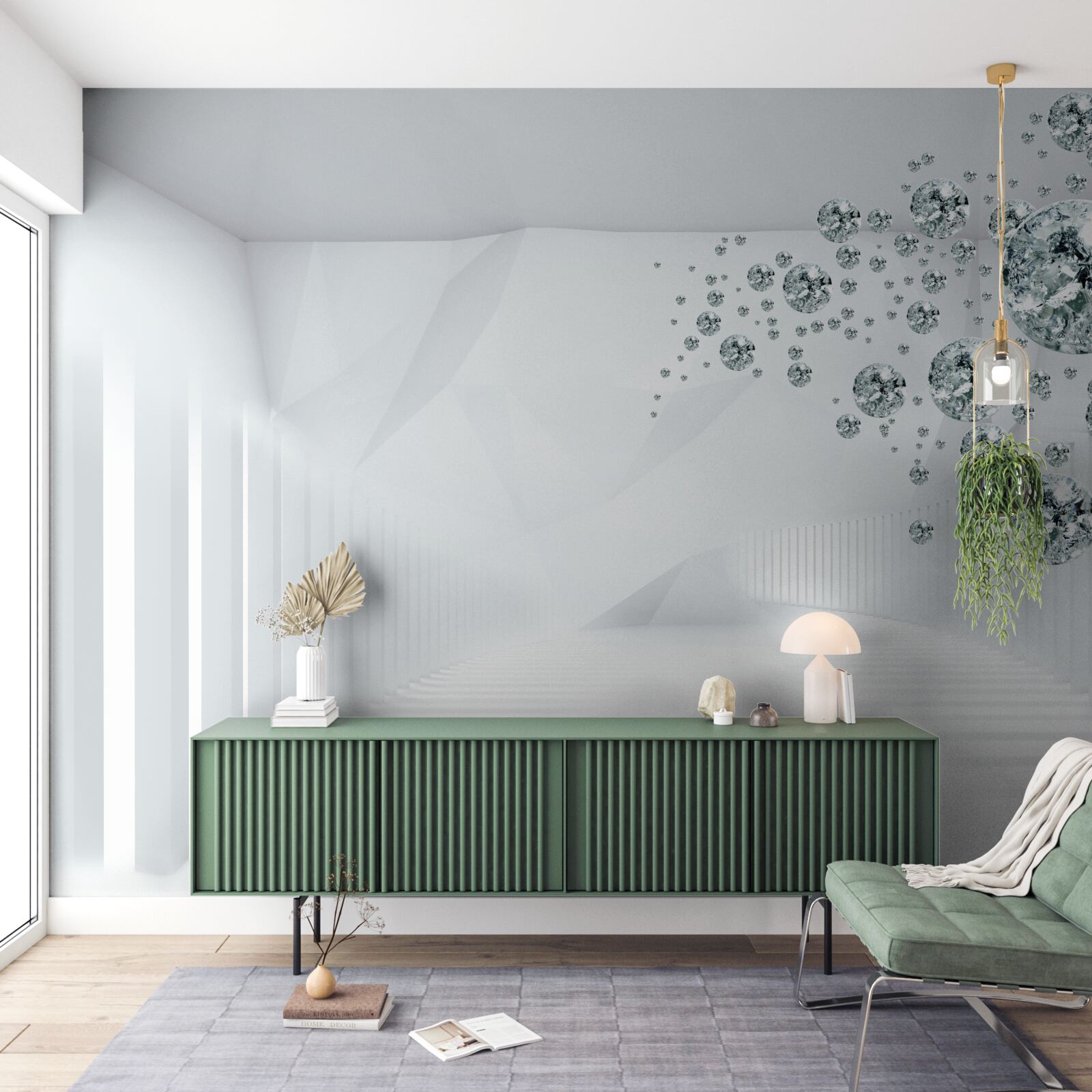 Fototapeta kvapky vody v jasne osvetlenej miestnosti