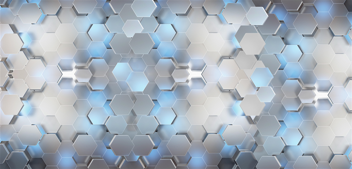 Fototapeta plávajúce modré perly na sivom pozadí