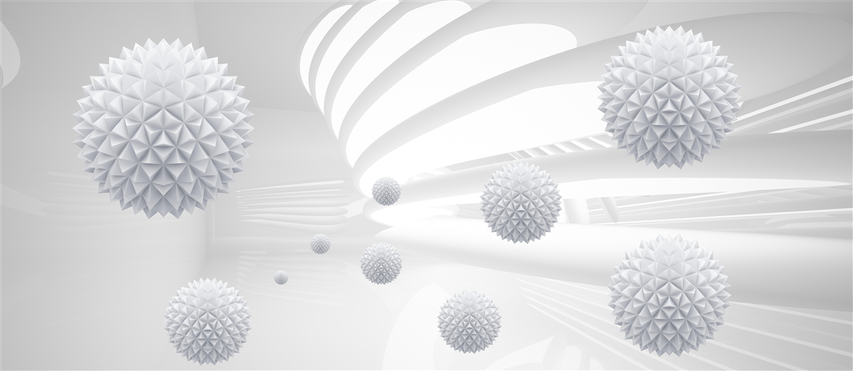 Fototapeta guličky obiehajúce okolo stredu