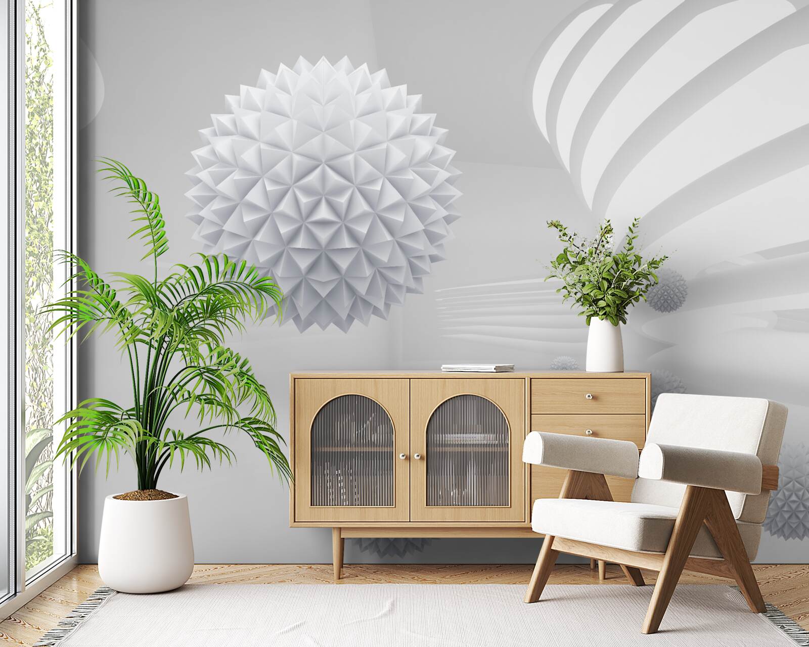 Fototapeta guličky obiehajúce okolo stredu