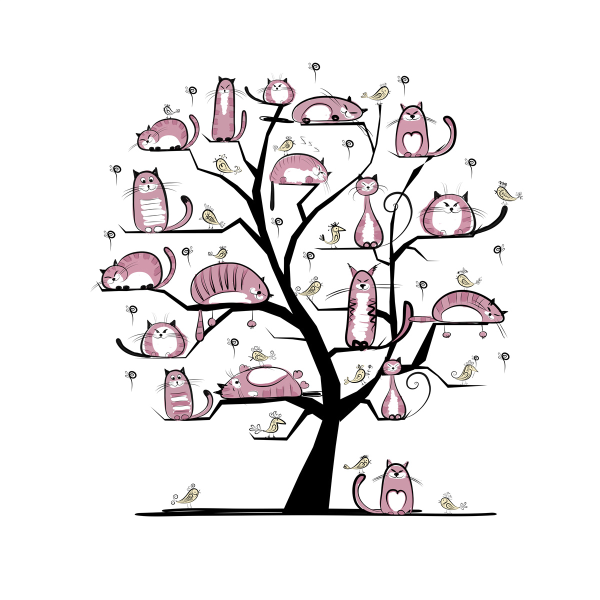 Fototapeta mačací strom