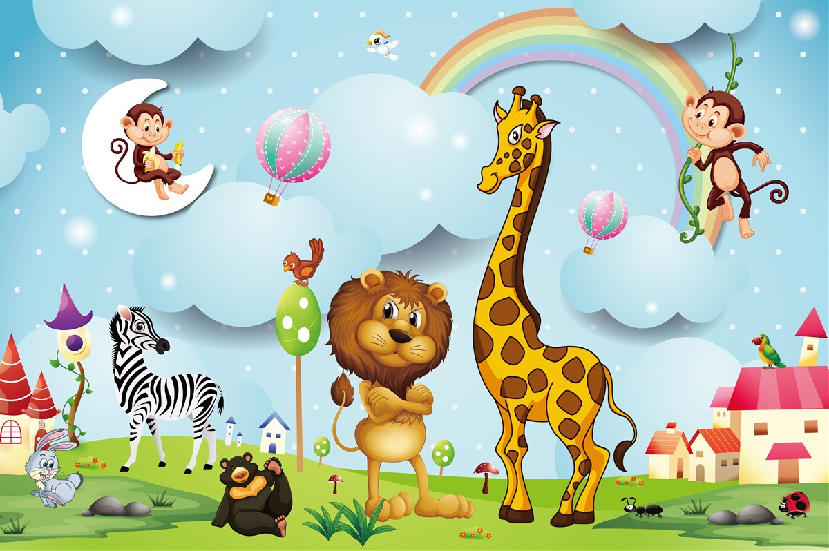 Fototapeta zvieratá na čerstvej lúke