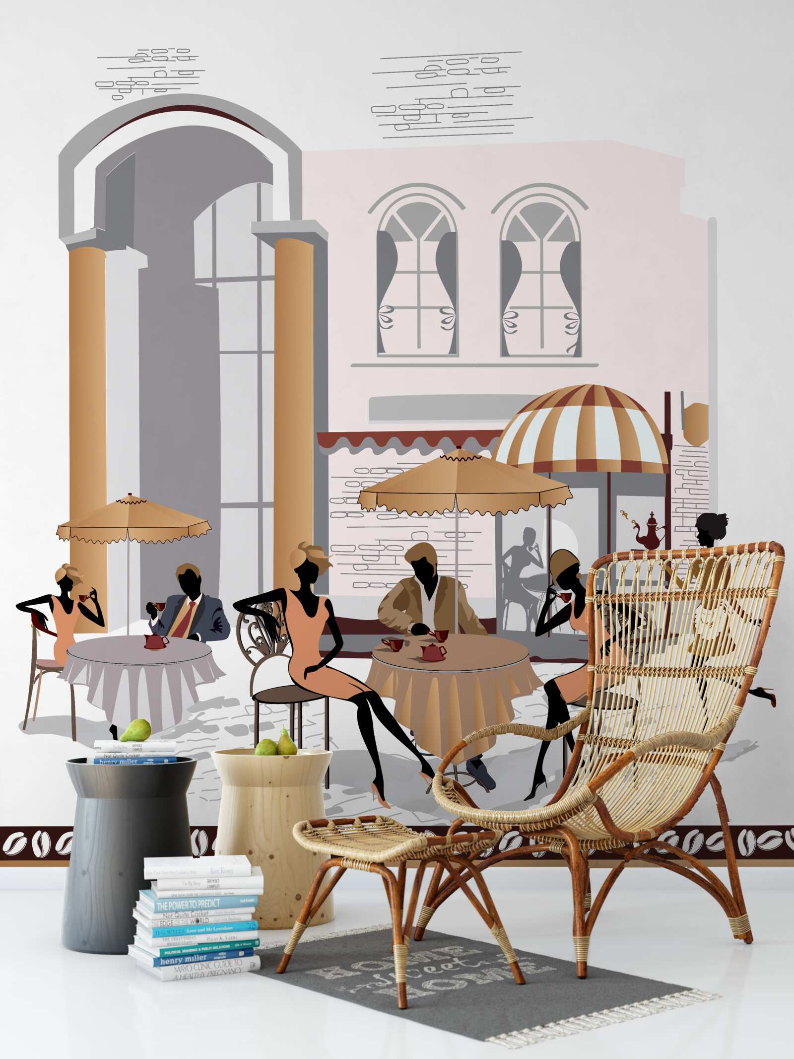 Fototapeta ženy a muži v kaviarni