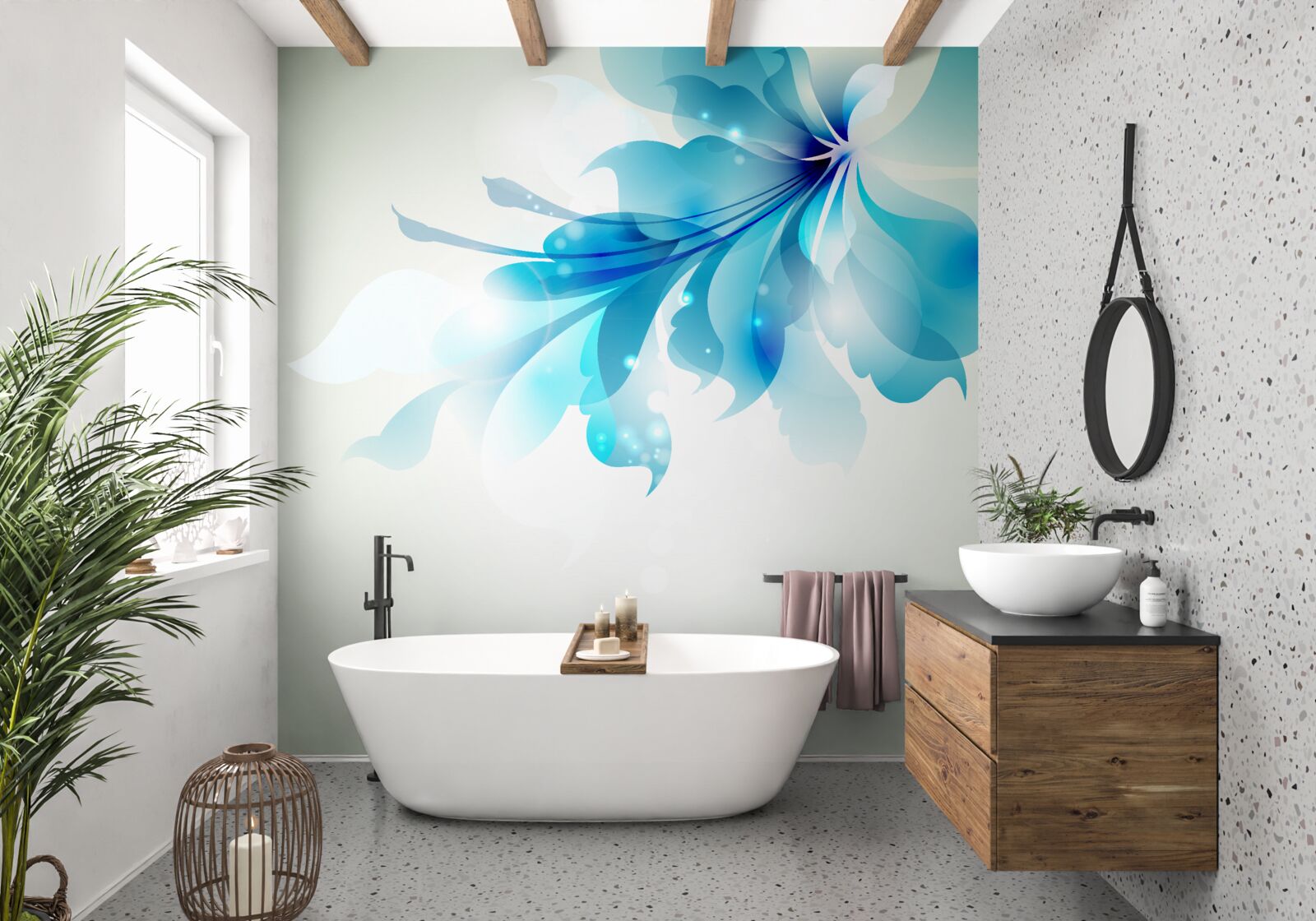 Fototapeta veľká modrá šiška