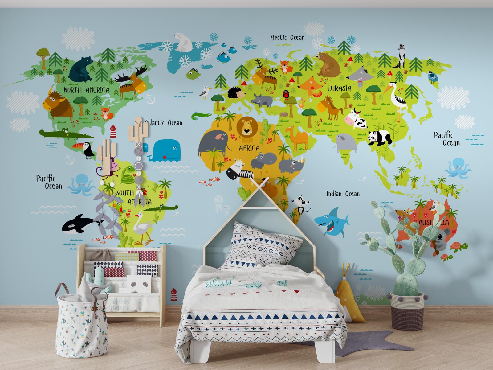 Fototapeta pulzujúca mapa sveta