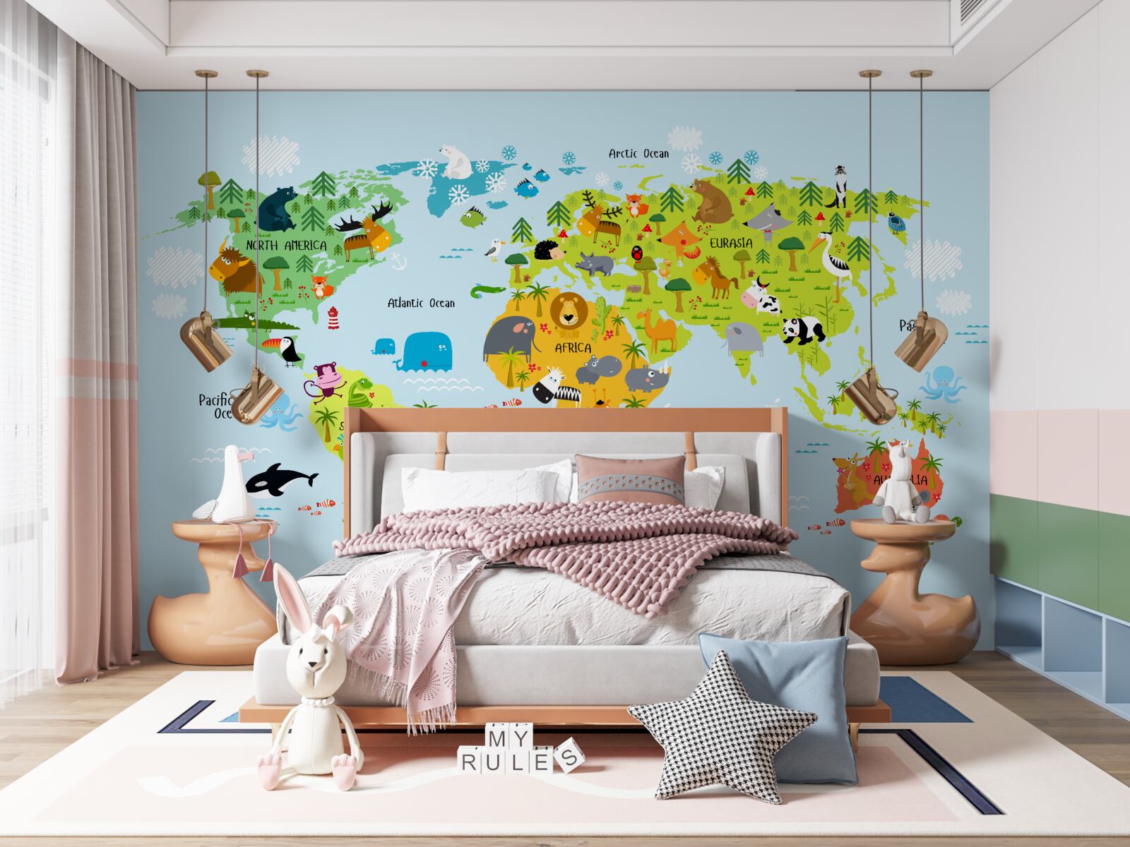 Fototapeta pulzujúca mapa sveta