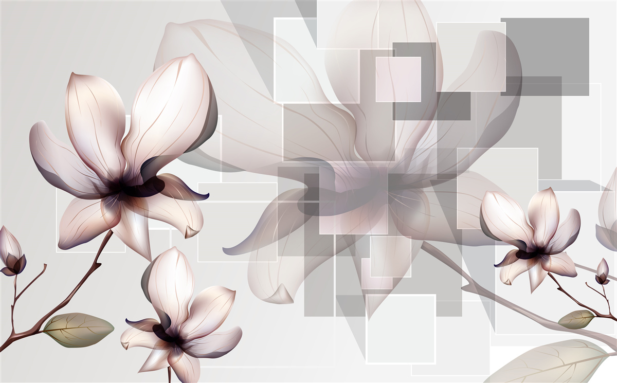 Fototapeta veľké biele magnólie