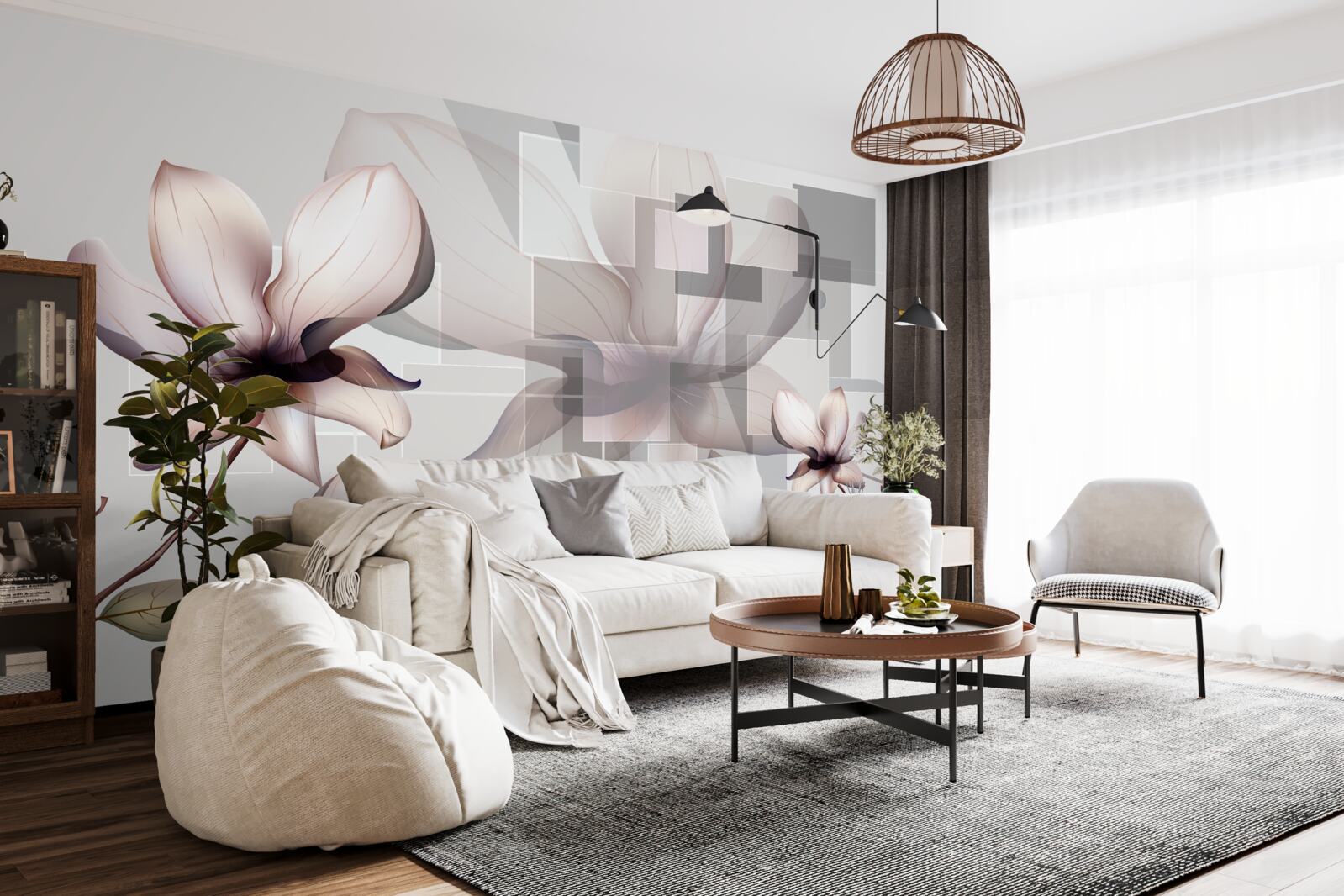 Fototapeta veľké biele magnólie