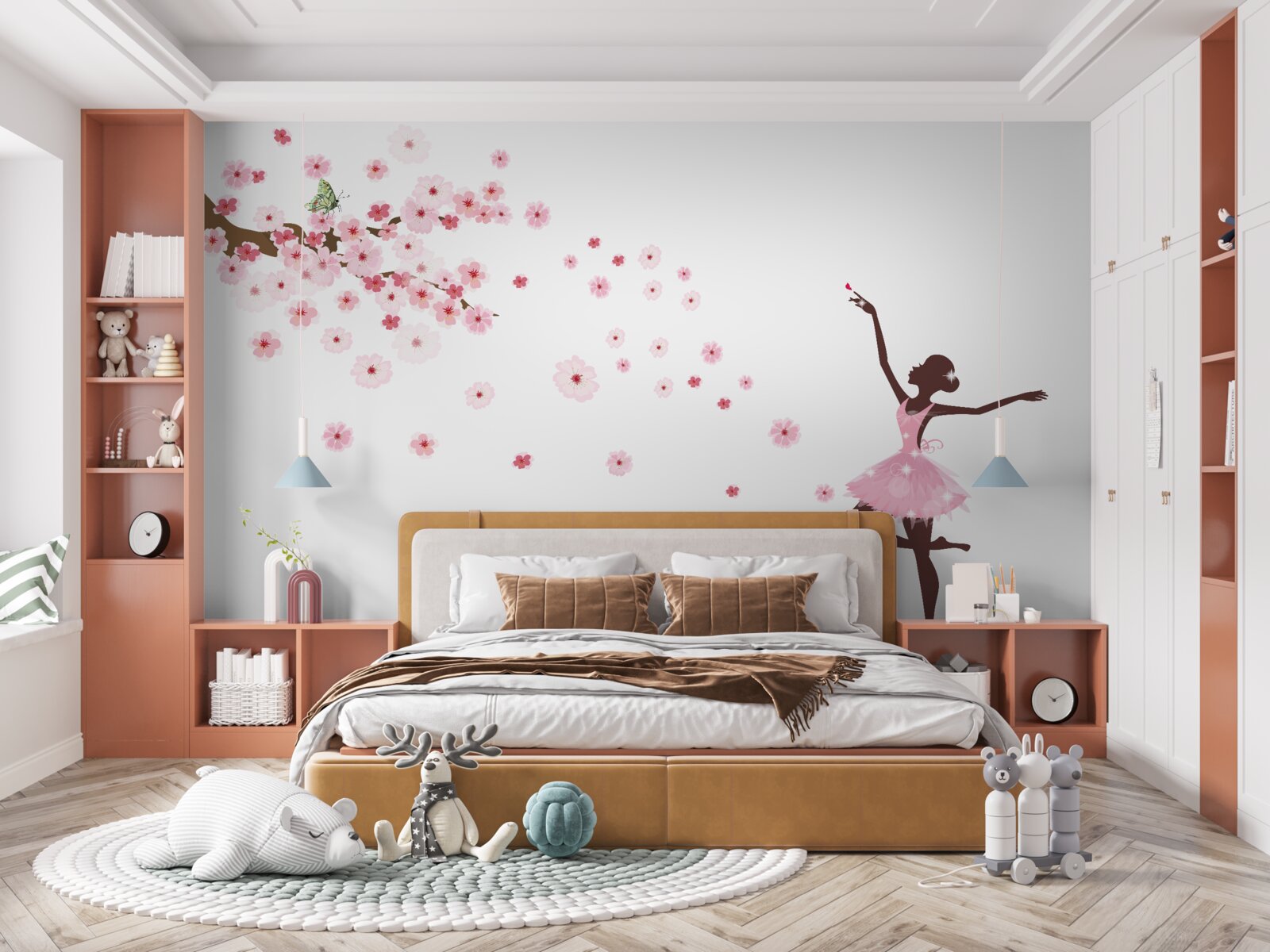 Fototapeta tanečnica v ružovom kostýme