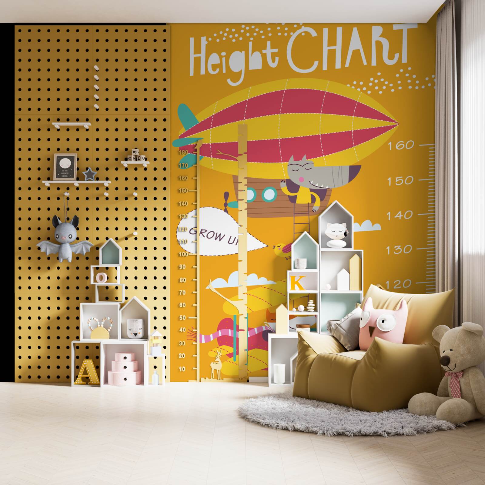 Fototapeta meracia stupnica s obrázkami zvierat