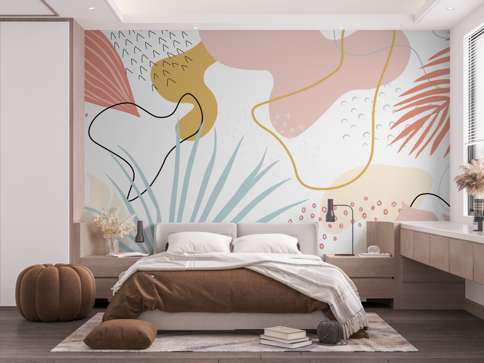 Fototapeta tropická flóra v abstrakcii