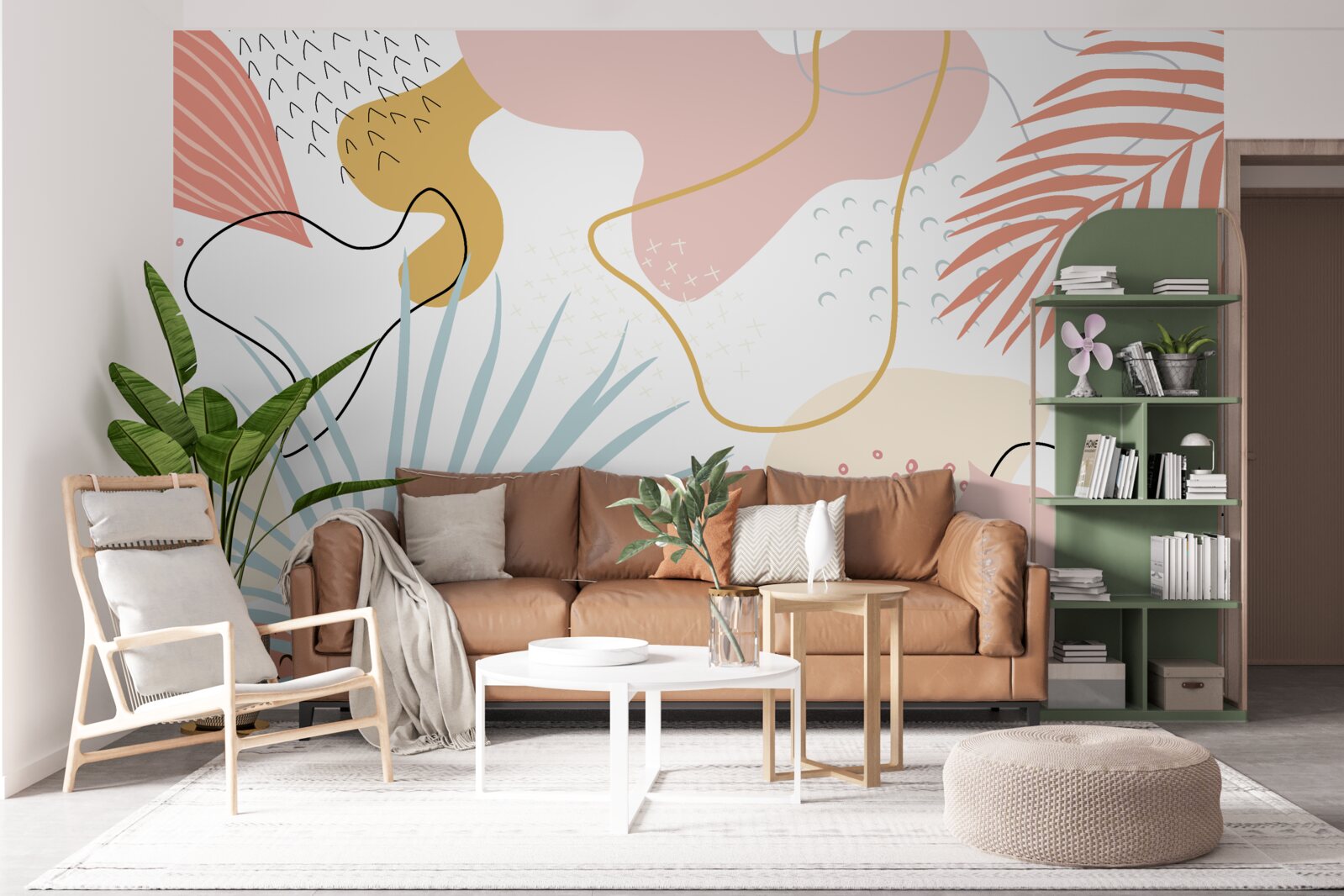 Fototapeta tropická flóra v abstrakcii