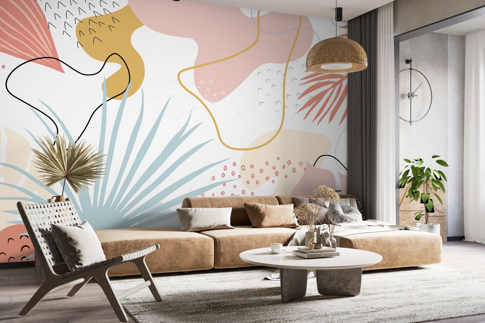 Fototapeta tropická flóra v abstrakcii