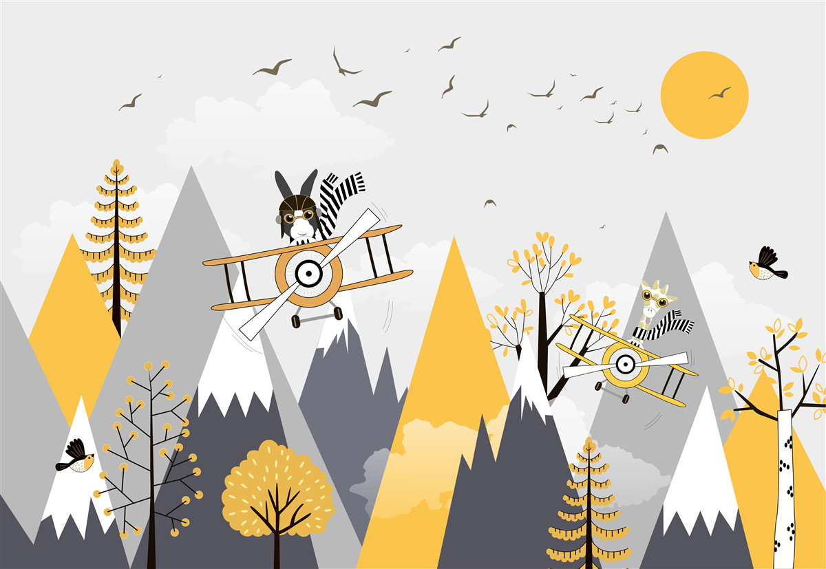 Fototapeta zvieratá vo vzdušných dopravných prostriedkoch