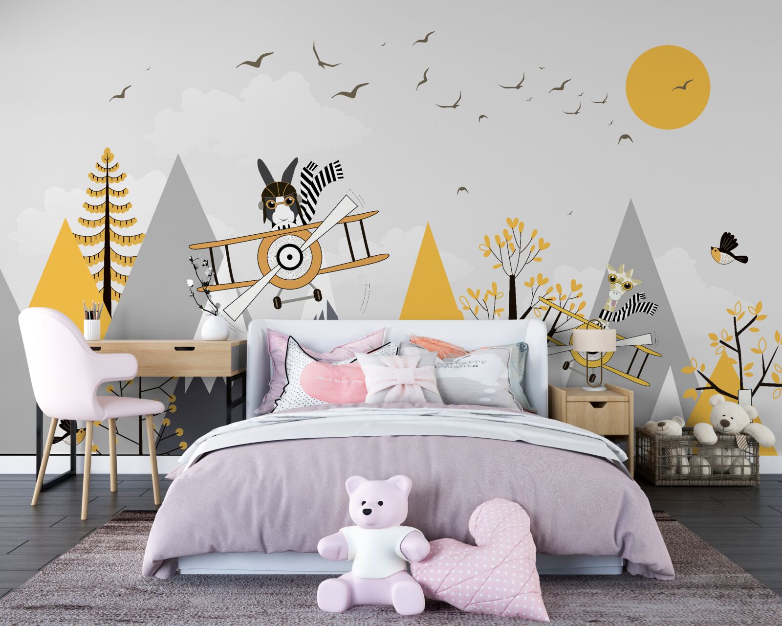 Fototapeta zvieratá vo vzdušných dopravných prostriedkoch