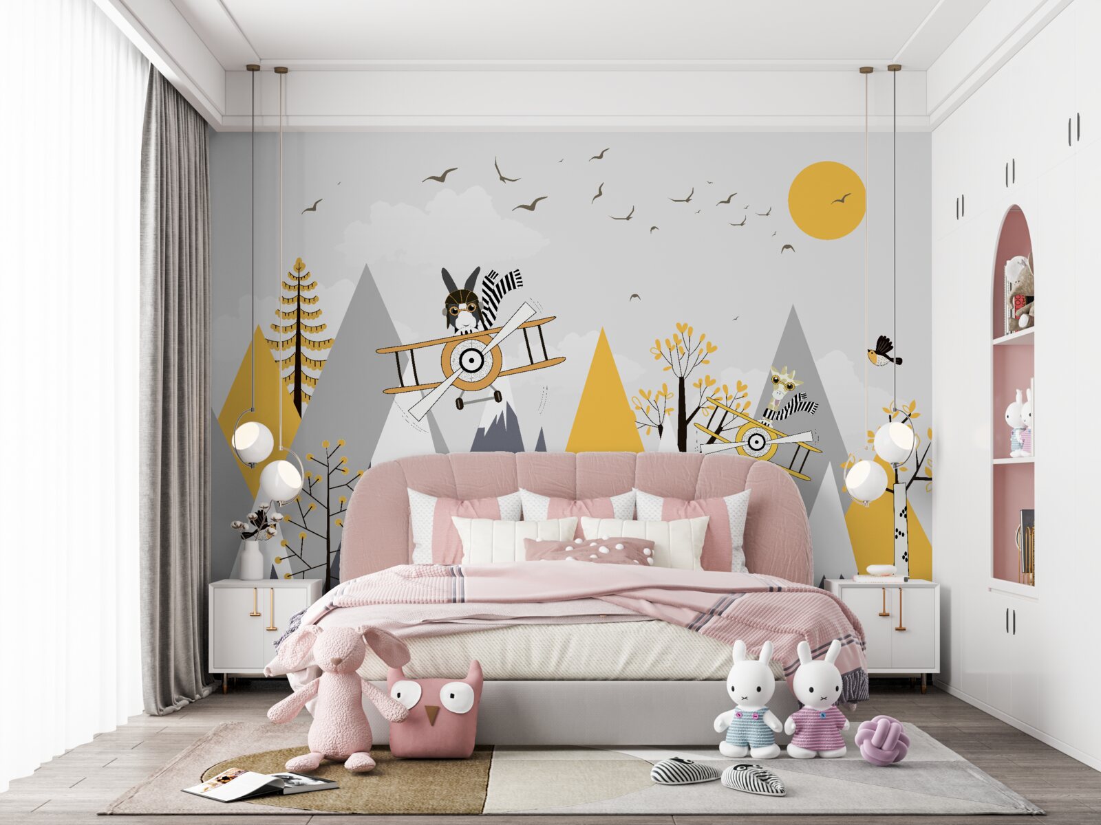 Fototapeta zvieratá vo vzdušných dopravných prostriedkoch