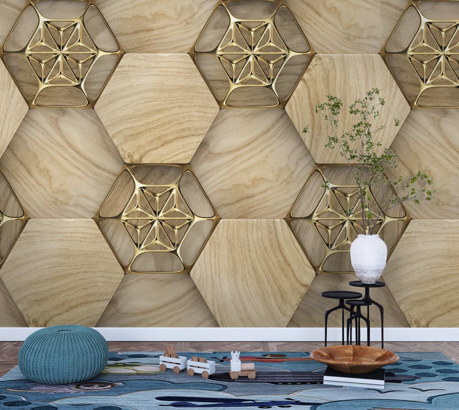 Fototapeta podlaha v abstraktnom štýle