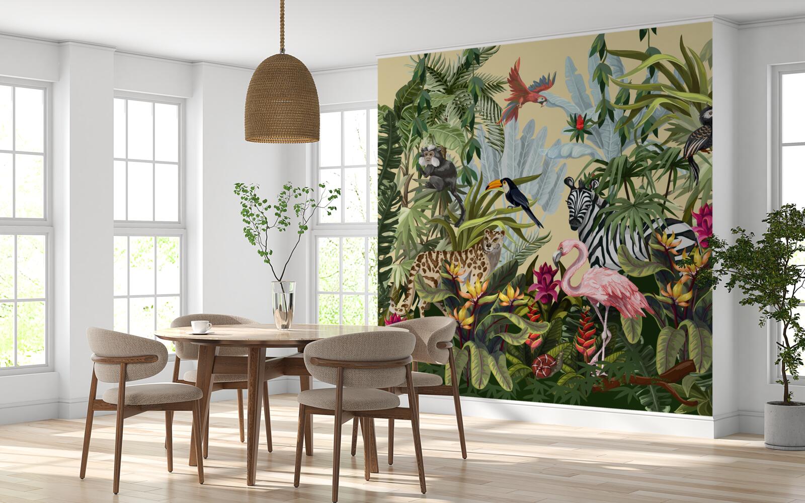 Fototapeta obyvatelia dažďového pralesa