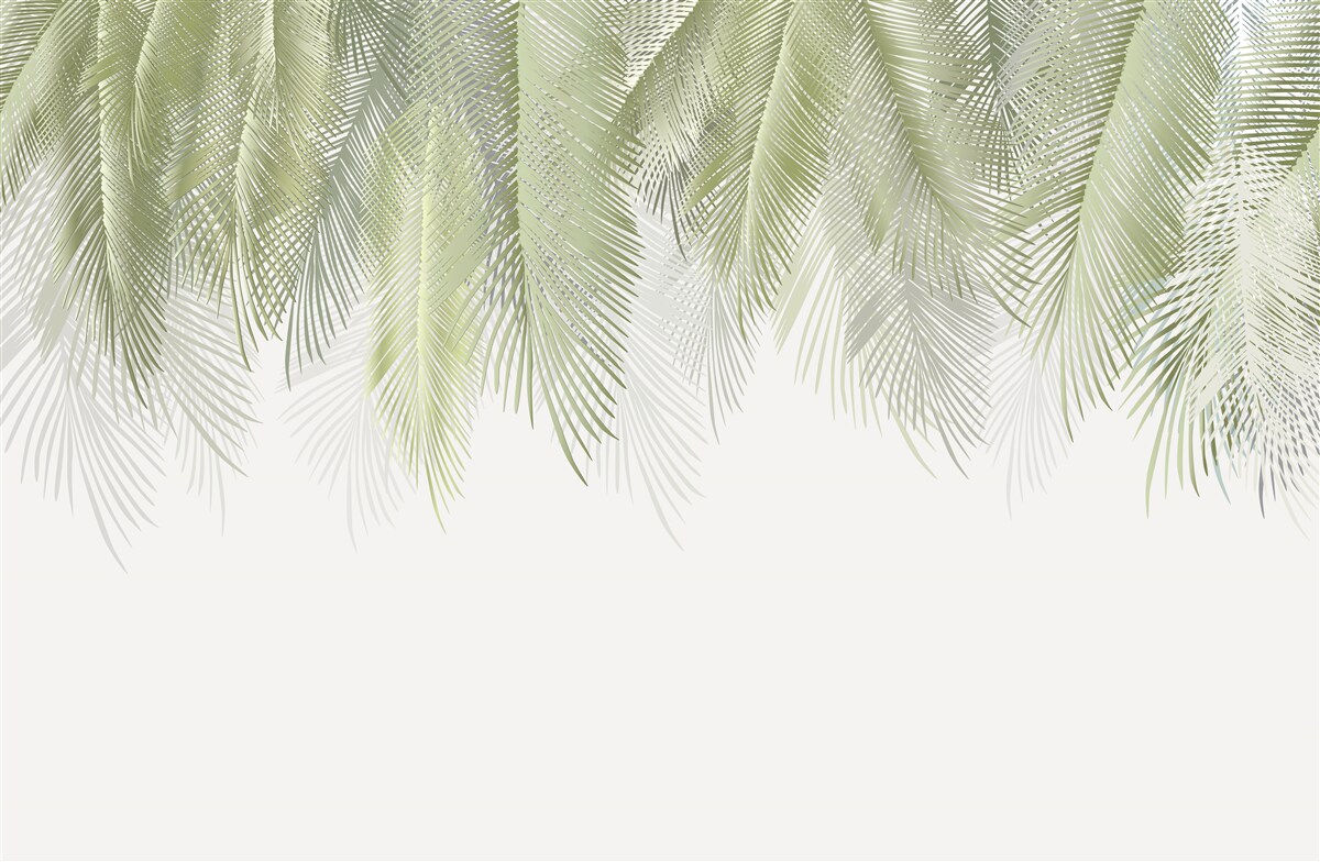 Fototapeta trópy so zelenými palmami