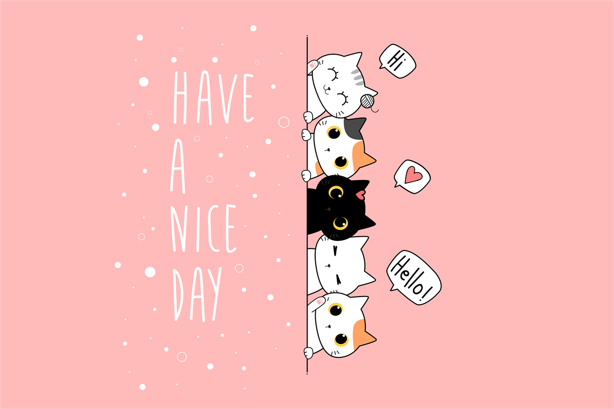 Fototapeta vychádzajú malé mačky