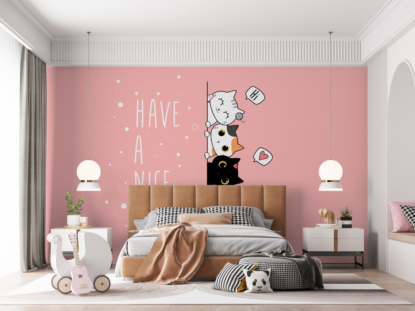 Fototapeta vychádzajú malé mačky