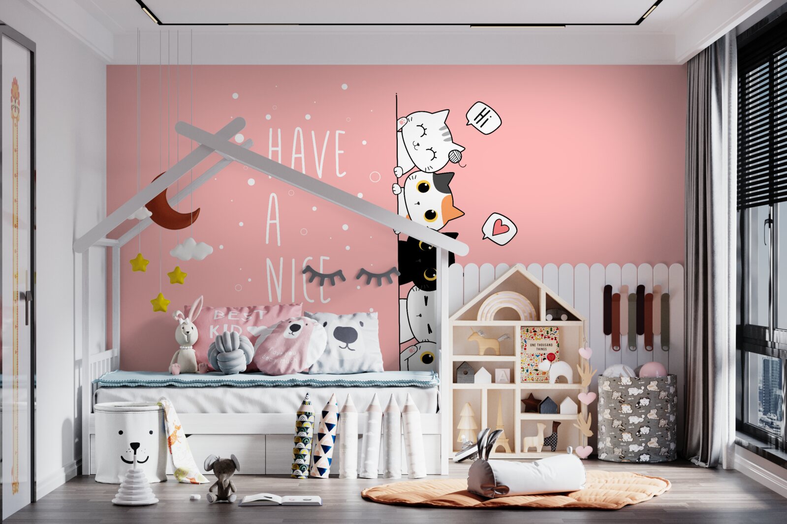 Fototapeta vychádzajú malé mačky